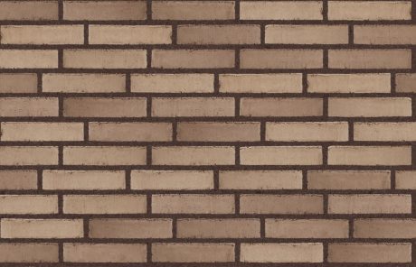 Opmuret med brun fuge