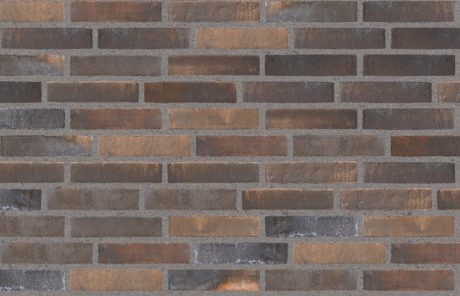 Opmuret med grå fuge