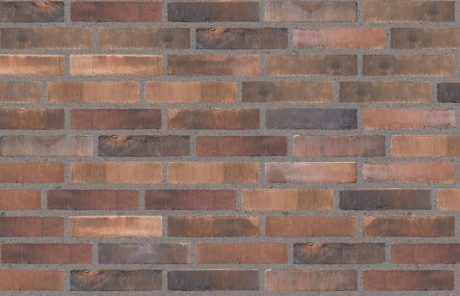 Opmuret med grå fuge