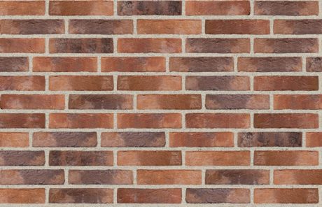 Opmuret med lysegrå fuge