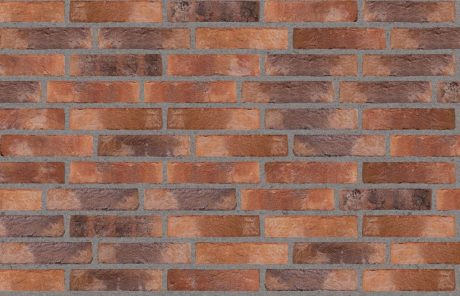 Opmuret med grå fuge