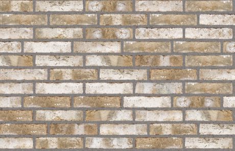 Opmuret med grå fuge