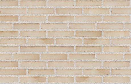 Opmuret med hvid fuge