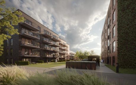 Mursten: EW0449 Kul - EW0477 Mahogni - EW0466 Kobber | Triumph-byen, Espergærde