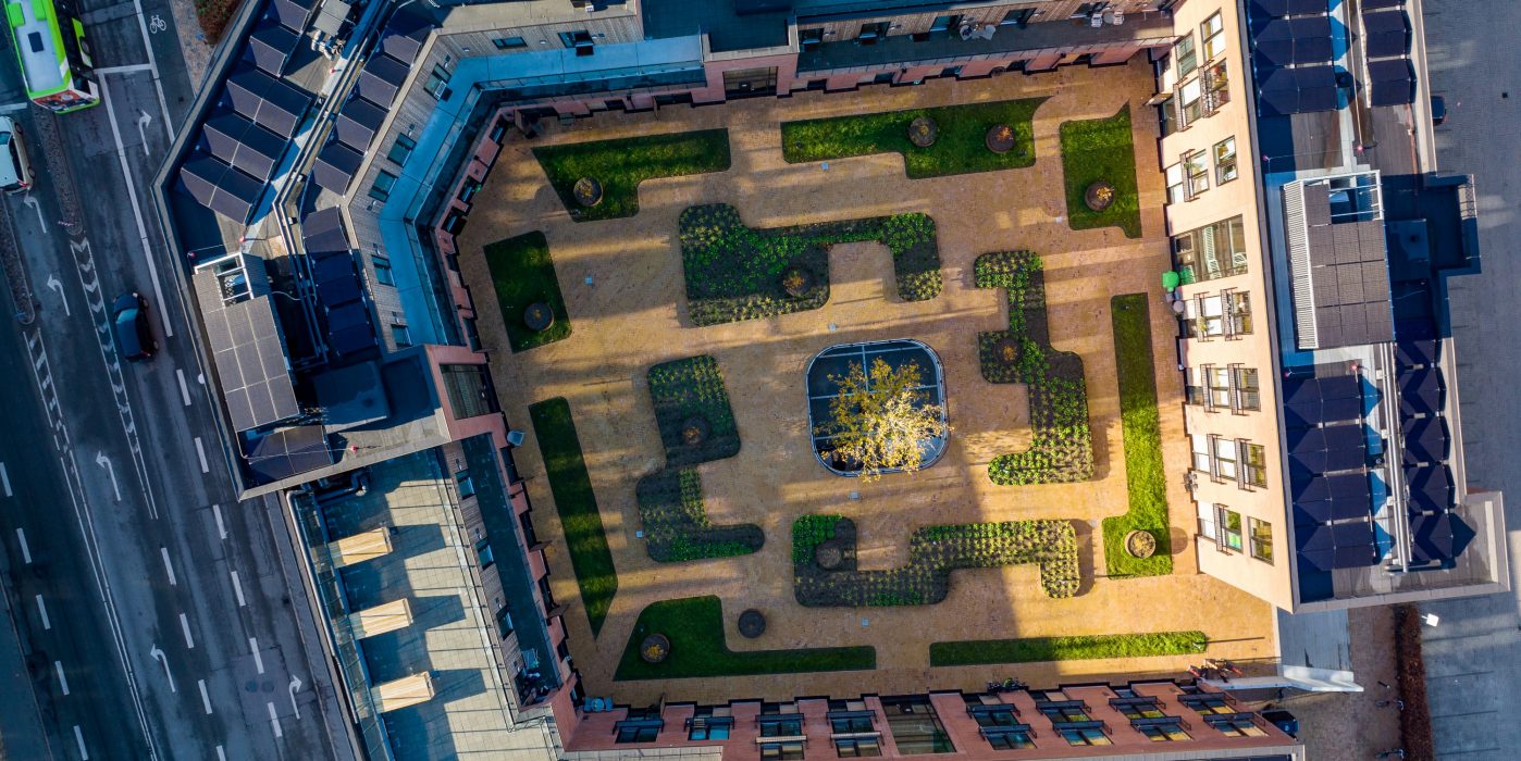 Belægningstegl - Odense med kul - Kongens Karré,  Odense