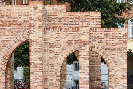 Brick: EW0466 Kobber - EW2331 Rosé - EW2207 Rød mørk - EW2115 Sommer | Bricks in Common Pavillion, Copenhagen