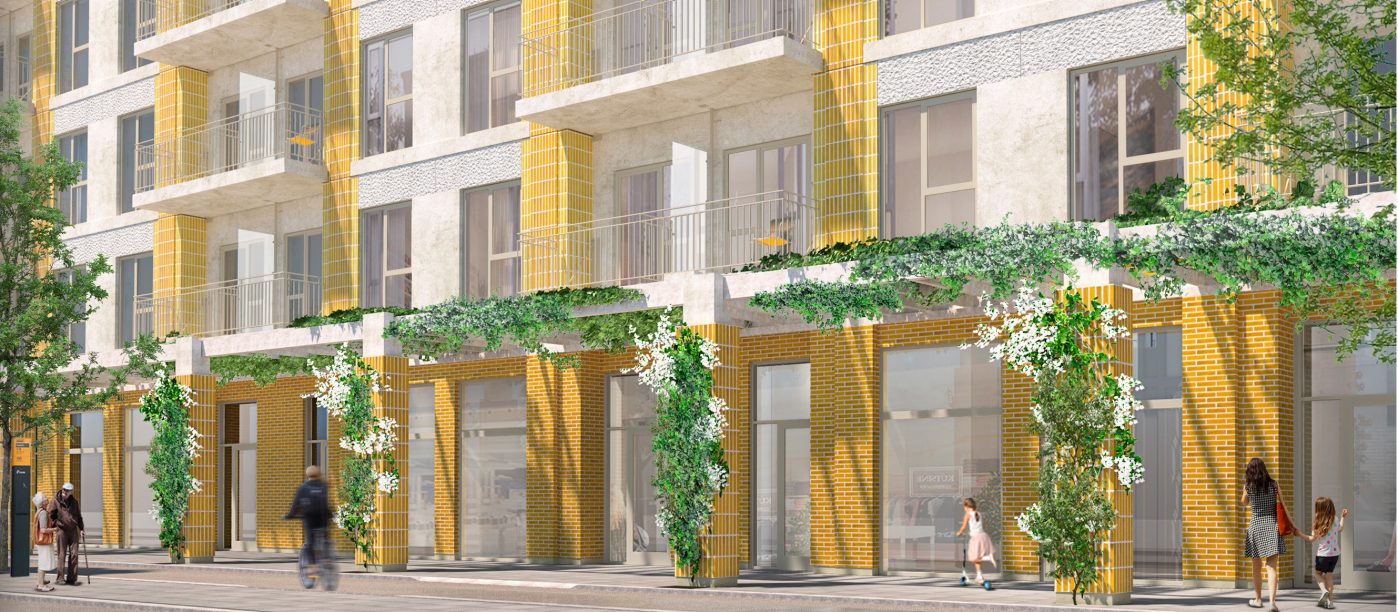 Glazed brick slips and Matzen bricks | Bellakvarter 18 & 20, Copenhagen