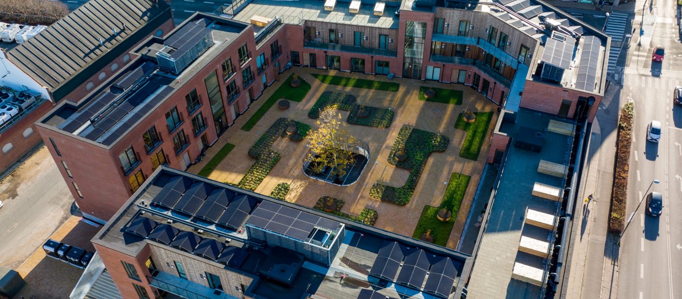 Belægningstegl - Odense med kul - Kongens Karré,  Odense