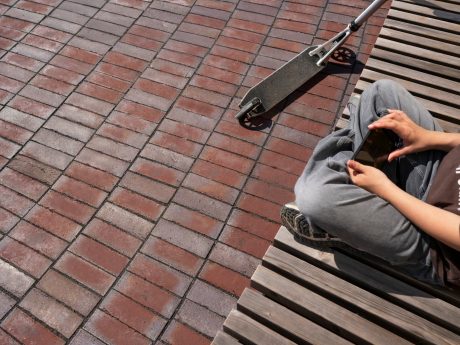 Facing brick & pavers: EW3521 Blauwrood - Juist | Harmonikahusene