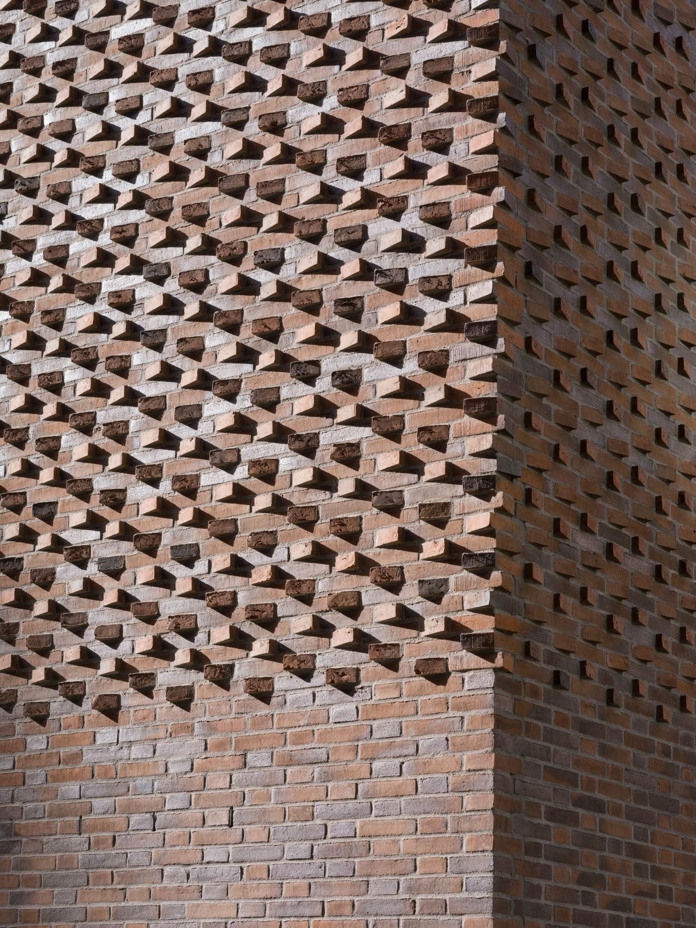 School Building in Copenhagen, Facing Brick - 2.4.78 Brown Devil