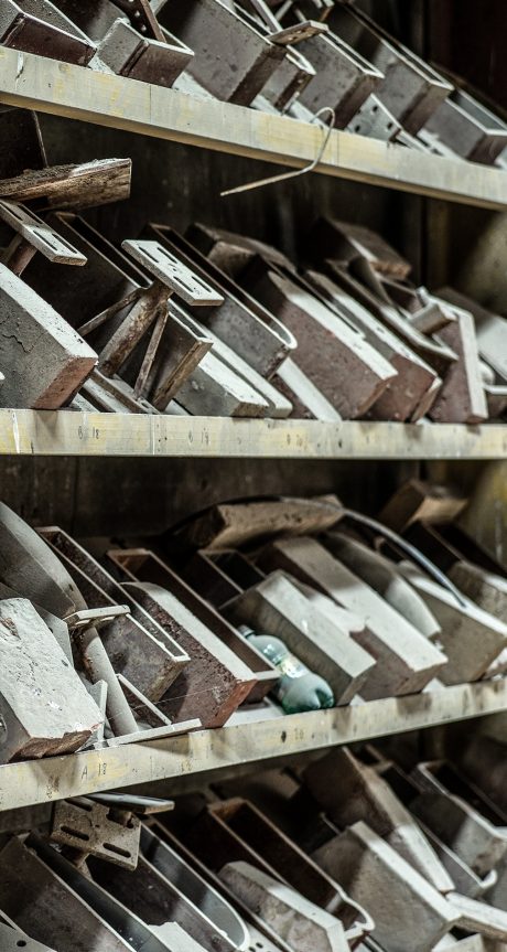 Special bricks, industrial environment, handmade