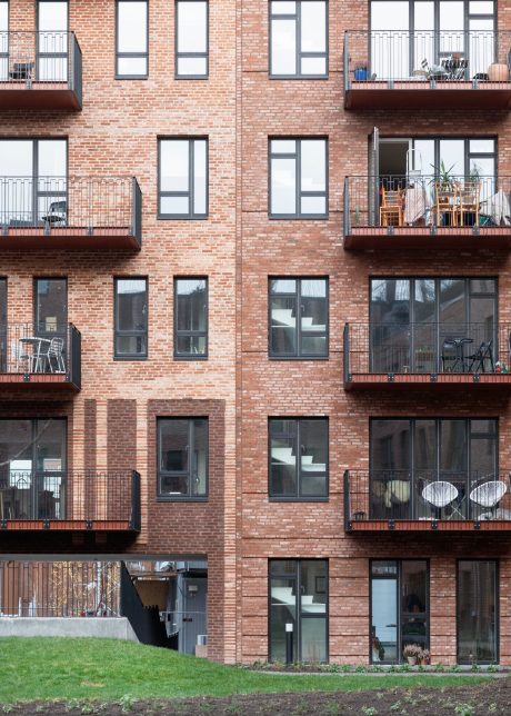 Mursten: EW0181 Rust - Blauwrood | Syren Hus, Grønttorvet i København