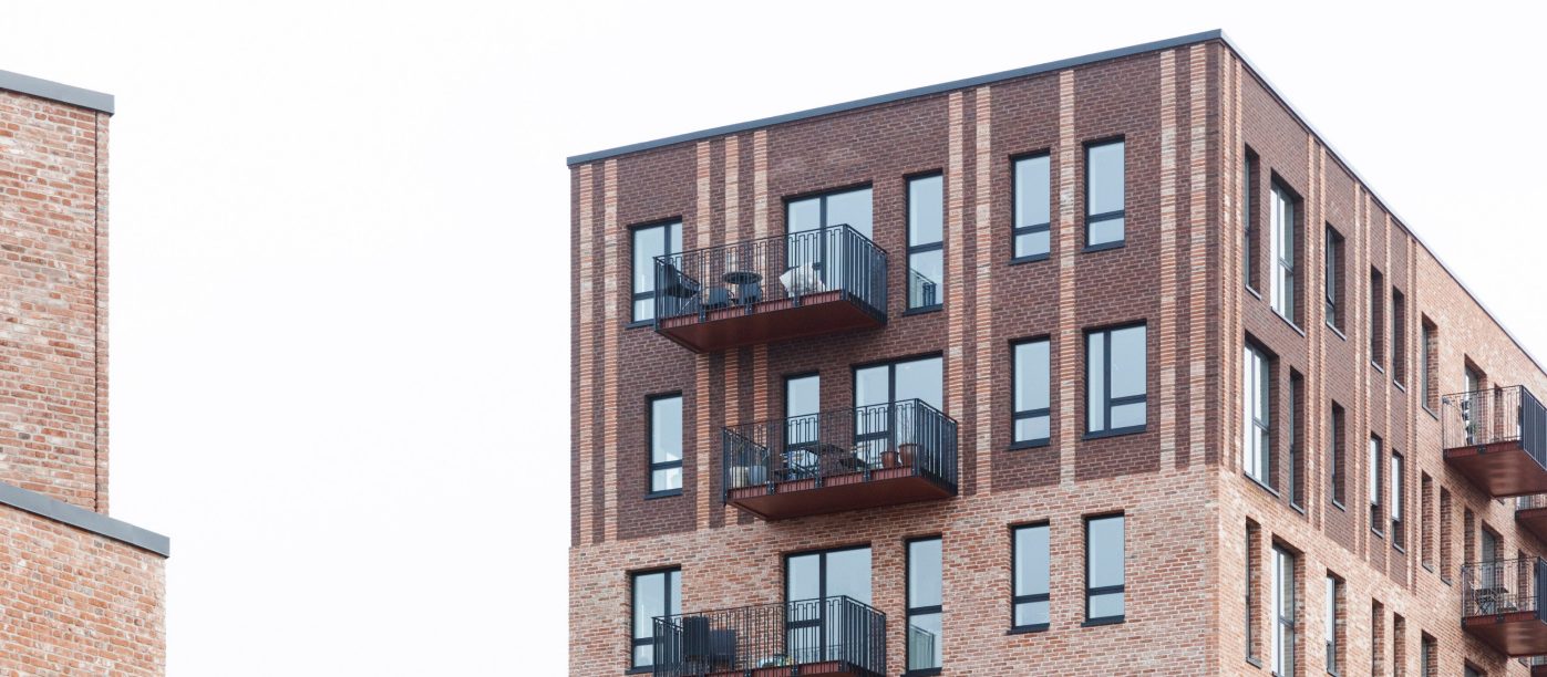 Apartment building, Groenttorvet, Syren Hus, Blauwrood og Rust