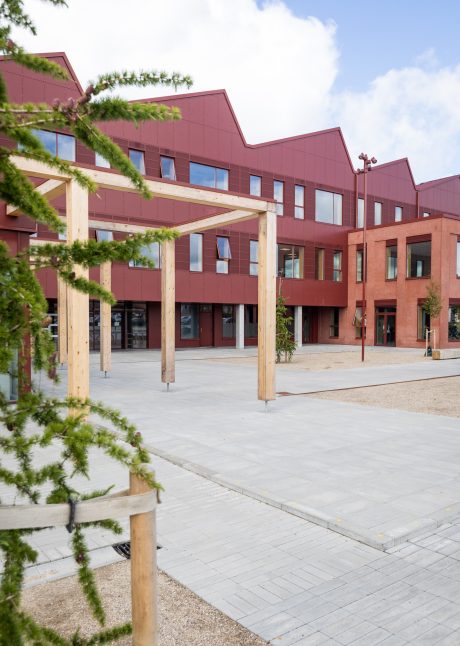 Mursten: EW2207 Rød mørk | Ny Dybkærskole, Gødvad