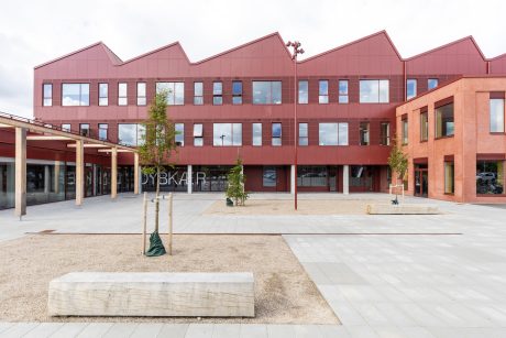 Mursten: EW2207 Rød mørk | Ny Dybkærskole, Gødvad