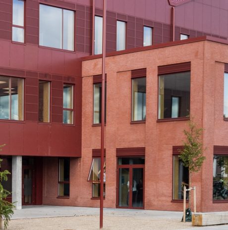 Mursten: EW2207 Rød mørk | Ny Dybkærskole, Gødvad