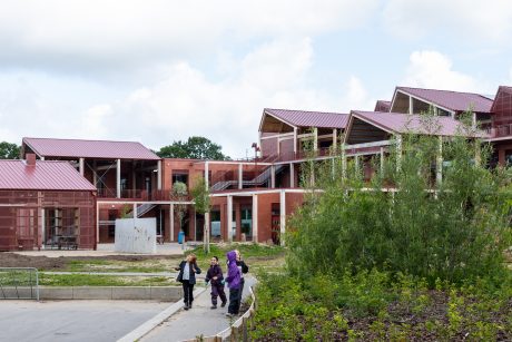 Mursten: EW2207 Rød mørk | Ny Dybkærskole, Gødvad