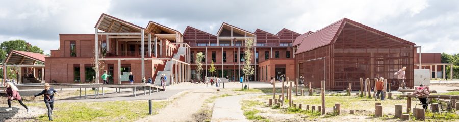 Mursten: EW2207 Rød mørk | Ny Dybkærskole, Gødvad