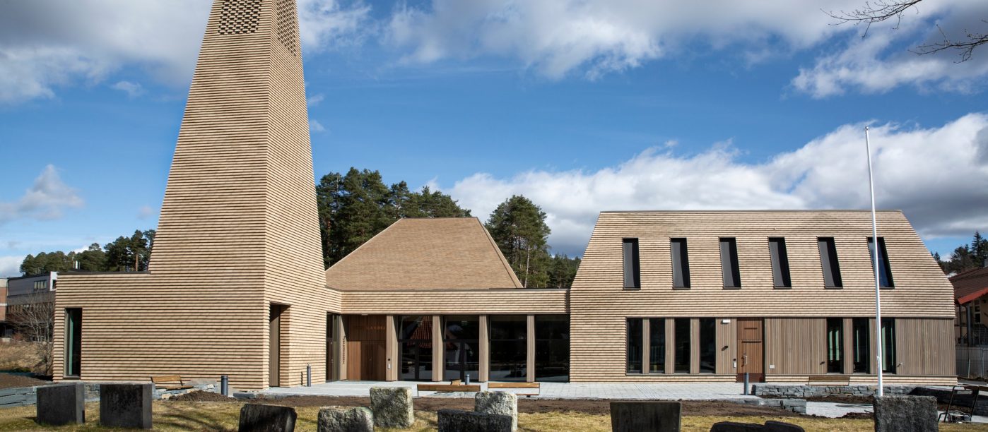 Beklædningstegl: URBAN Frederiksberg | Vennesla Kirke, Norge