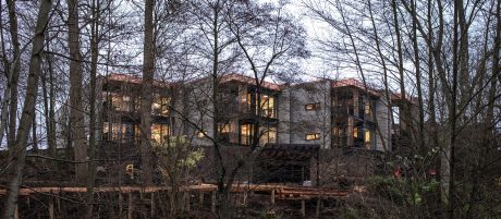 Grå mursten, grå tegl, grådæmpede mursten,  hospitalsbyggeri