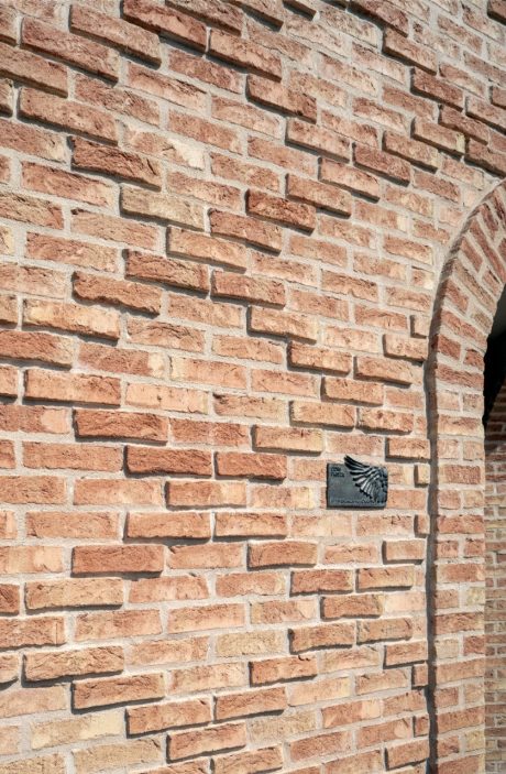 Apartment building, Oluf Bagers Plads, Gulroed haandstroegen