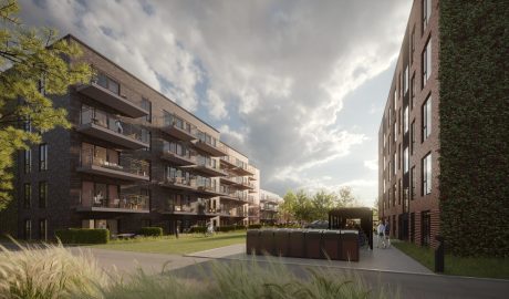 Mursten: EW0449 Kul - EW0477 Mahogni - EW0466 Kobber | Triumph-byen, Espergærde