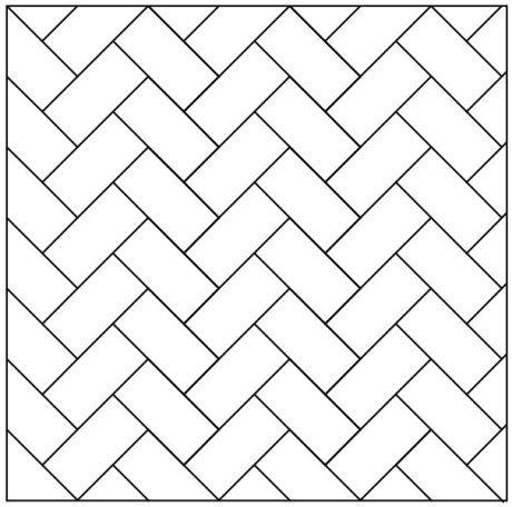 Belægningstegl - Sildebensforbandt