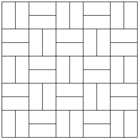 Belægningstegl - kvadratforbandt