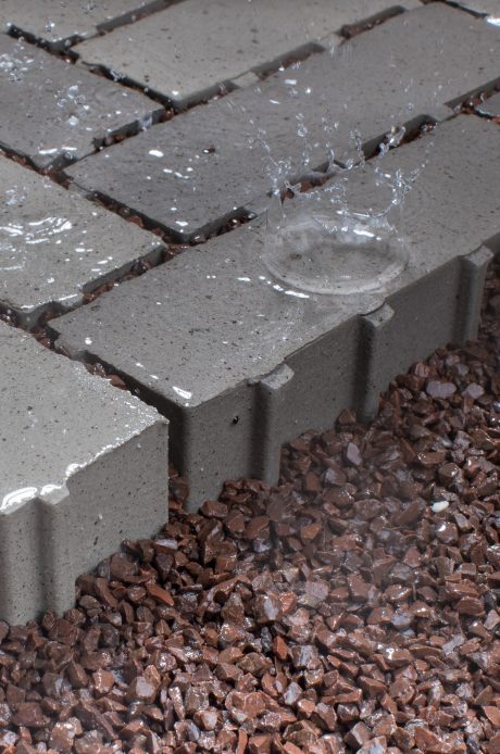 The purpose of Aquata pavers as an effective water drainage solution does not affect their versatility as a high-design landscaping option for commercial and domestic projects