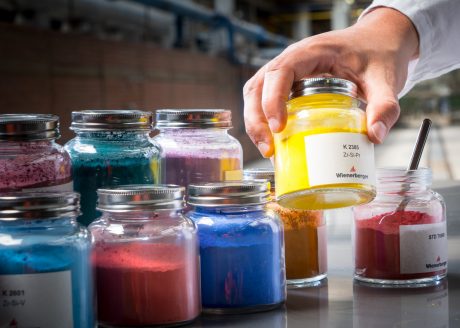 Mood images of glazed brick with special coating and colours