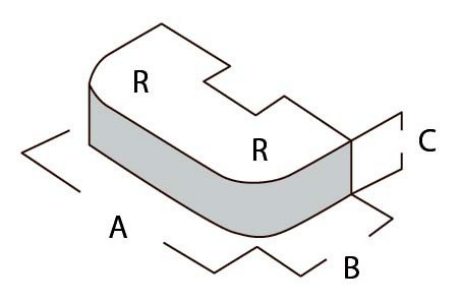 Brick - Special bricks - A10 double rounded
