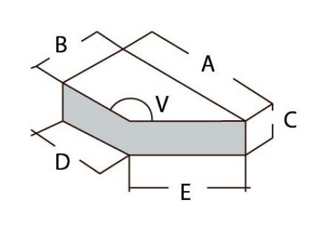 Brick - A15 - hjørnesen spidsvinklet