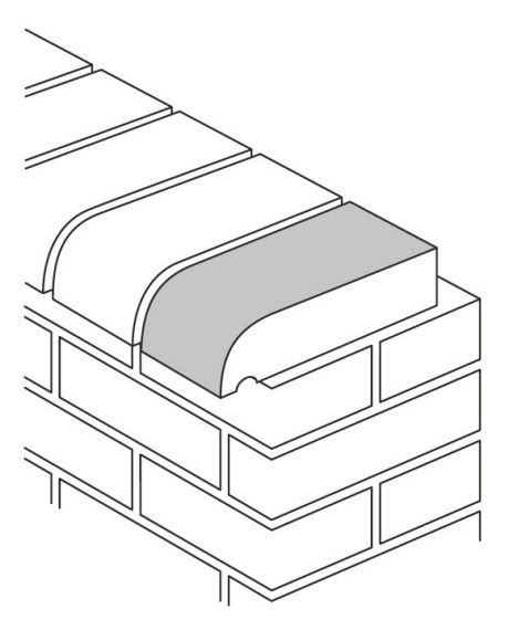 Specialmursten | A20 - sålbænksten, afrundet