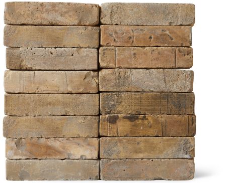 Mursten: Uffe Lys patineret gul | Gamle mursten