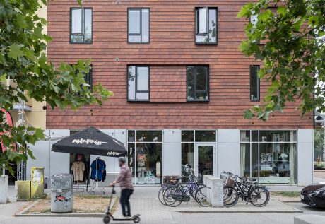 Skifer/beklædningstegl: Arena 500L Nordic Red - Skifer Graphite Rustic | Frekvensen, Roskilde