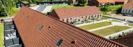 Mursten - tagsten: EW3255 - Sinus | Agttrup Gårdhuse, Danmark