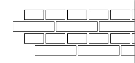 Forbandt | Krydsforbandt forskudt mod venstre
