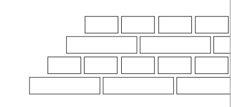 Forbandt | Krydsforbandt forskudt mod højre